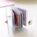 1,2 Inch Small Photo Album Mini Photo 16 Pockets Photo Holds Card Holder, keychain photo album. 