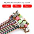 1Set USB PC Computer Case Front Panel USB Audio Port Mic Earphone Cables PC Audio Input Output 6.8/7.4/7.8 cm Cable Repair Part. 