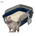 Cat Litter Box Detachable Anti Large Easy to Clean Open Top Cat Kitty Blue. 