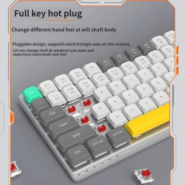 ECHOME%20Ultra%20Thin%20Wireless%20Mechanical%20Keyboard%20Slim%20Compact%20110%20Key%20Gaming%20Keyboard%20Hotswap%20Low%20Profile%20Linear%20Red%20Brown%20Switche%20-%20Image%203