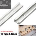 1Pcs Durable Slide Guide Rail T-Track T Slider Fixture Slot Slide 300-600mm T-Slot Track 19 Type 19x9.5mm Aluminium Alloy Woodworking Bench T Slot. 