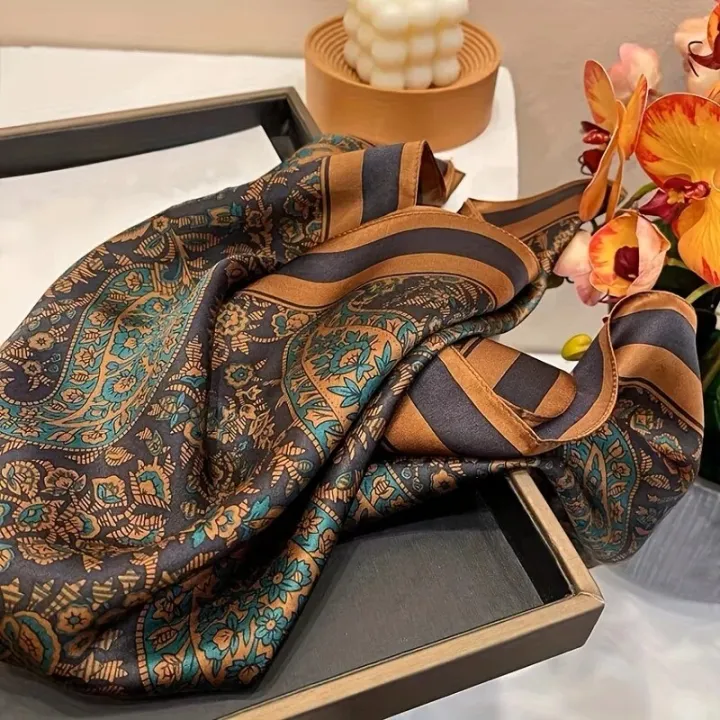 Flower%20Silk%20Square%20Scarf%20Women%20Satin%20Shawl%20Wrap%20Hijab%20Female%20Hair%20Band%20Wrist%20Luxury%20Headkerchief%2070*70cm%20Echarpe%202024%20Bandana%20-%20Image%203