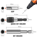 33 Pieces Damaged Screw Extractor Kit & Screwdriver Bits Set Easy Out Stripped Screw Bolt Extractor Set. 