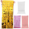Party Backdrop Square Curtain Foil Fringe Curtain Wall Decor Baby Shower Glitter Background Curtain Birthday Foil Sequin Curtain.