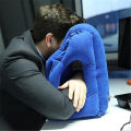 Inflatable Travel Sleeping Bag Portable Cushion Neck Pillow for Men Women Outdoor Airplane Flight Train Sleeping Easy. 