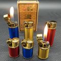 New Small Fat Dwen Compact Mini Metal Inflatable Open Flame Wheel Lig_hter.