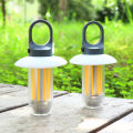 Mini LED Camping Lights Warm white Dual-light Flashlight Multifunctional Camping Atmosphere Lights Emergency Lighting Keychain. 