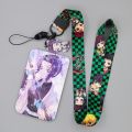 New Demon Slayer Anime Card Cases Card Lanyard Key Lanyard Cosplay Badge ID Cards Holders Neck Straps Keychains Kamado Nezuko. 