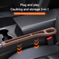 2Pcs Universal Car Seat Gap Plug Seam Filler Anti-Loss Seat Side Slot Strip Crevice Organizer Storage Box Anti-Leak Filling Strip Auto Interior Accessories. 