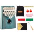 Kalimba 17 Key Thumb Piano and Tune Hammer,Portable Mahogany Body Finger Piano Kit,Perfect Festival Gift for Kids Adult.