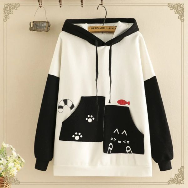 2023 New Stylish Design Ladeis  Printed Cotton Hoodie For Winter