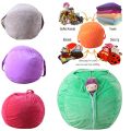 【Cathery Baby Store】Kids Bags Plush Toys Bean Bag Chair Bedroom Animal Storage Bags Portable Clothes Sundry Organizer. 
