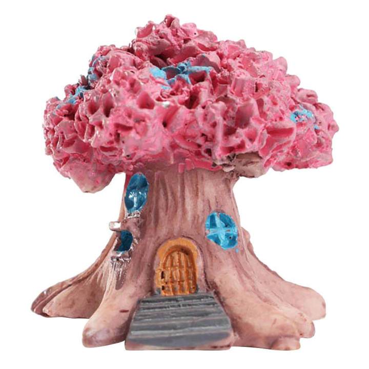 Mini Fairy Tree House Miniature Garden Micro Landscape Ornament Craft Decor