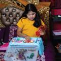 Baby kids FOLDING Plasticd Desk table Laptop Desk Bed Desk Reading Notebook Desk Table for Study For Baby Kids And Student Table (Folding Plastic Table) (Multi Colour).