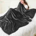 Electric Throw Blanket Full Body Machine Washable for Office Couch Travel 228cmx254cm.