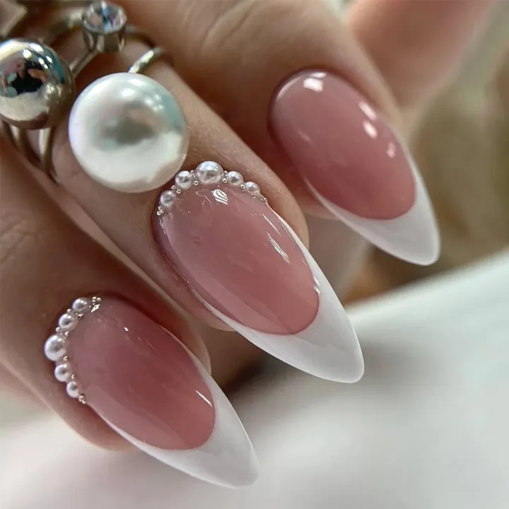 24pcs%20Pink%20Gradient%20Nails%20Almond%20Glitter%20Diamond%20Design%20False%20Nails%20Art%20Full%20Coverage%20Waterproof%20Artificial%20Press%20on%20Nail%20-%20Image%202