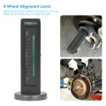Magnetic Camber Gauge, Clear Scales 4 Wheel Alignment Level Wear Resistant for Truck for Motorcycle. 