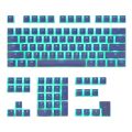 PBT Pudding Keycaps, OEM Profile, White, Black, Pink, Purple, 112 Keys for 61, 87, 104, 108, MX Switch, Mechanical Keyboards. 