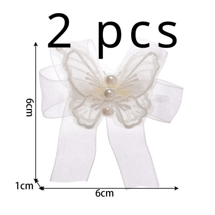 Super%20Fairy%20White%20Mesh%20Butterfly%20Pearl%20Hair%20Clips%20Female%20Senzheng%20Xianmei%20Bow%20Small%20Hairpin%20Side%20Braided%20Hair%20Headdresses%20-%20Image%209