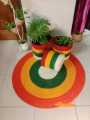 Jute Rugs/ Mat, Plant Basket. 