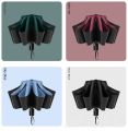 Folding 12 bone fully automatic umbrella for men, large size, two person, women, sunny and rainy dual-purpose sunshade, sun prot.