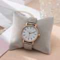 Women's Fashion Simple Digital Design Quartz Watch Casual Stainless Steel Stretch Buckleless Strap Ladies Clock Dress Watches. 