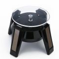 Solar Showcase Weight Limit Max 500g Solar Display Stand 360° Rotation Stage Turntable Rotating Powered Solar & Battery For Jewelry.