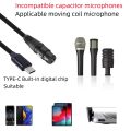 USB C to XLR Female Cable, USB C Microphone Cable Type C Male to XLR Female Mic Link Studio Audio Cord (2M/6.6FT). 