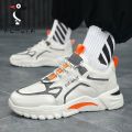 Woodpecker Men's Shoes Student Casual Shoes Autumn and Winter Non-Slip Trendy All-Matching Dad Shoes Breathable Leather Sneakers. 