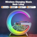 G63 Smart Light Sound Speaker Machine Fast Charging Alarm Clock 7-Color RGB Music Player Speaker - NR Mart-2024. 