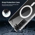 Samsung Galaxy S22 Magnetic Clear Case Wireless Charging Shockproof Cover.