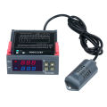 KOGEEK Digital Display Temperature&Humidity Controller Thermoregulator Thermostat Humidistat Therometer Hygrometer with Integrated Sensor Probe Relay Output.