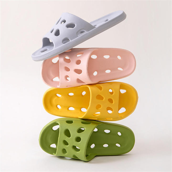 【original】 Shower Slippers Non-slip Quick-drying Leaking Men's Light weight WaterLeaky Women for Home Spa Poolside Beach Travel