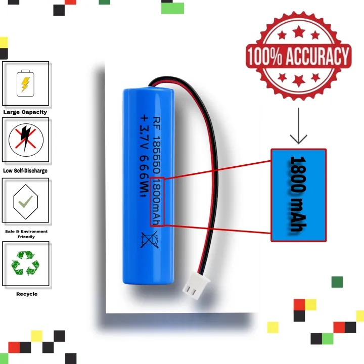 1800mAh Rechargeable Lithium-Ion Battery Pack with PH2.0mm Plug – High Capacity for DIY Electronics, Toys, Bluetooth Speakers, and More-- The Asia Express.