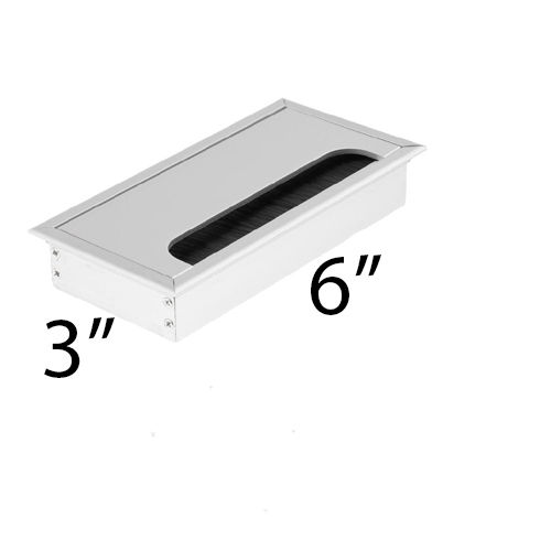 1pics%203by%206in%20Aluminum%20Alloy%20Rectangular%20Desk%20Cable%20Grommets%20Wire%20Hole%20Cover%20Cable%20Outlet%20Port%20Surface%20Table%20Cable%20Hole%20Furniture%20Hardware%20-%20Image%203