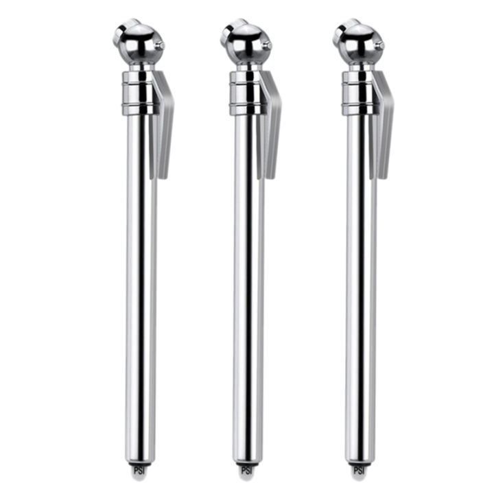 5-Pack High Quality Pen Style Tire Pressure Gauge – 50 PSI, Assorted Colors
