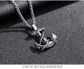 Classic Anchor Necklaces Pendant Chain for Man Fashion Jewelry Black Stainless Steel Chains.