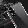 Samsung Galaxy S22 Ultra TPU Back Cover Shockproof Silicone Bumper - Transparent. 