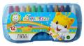 Oil Pastels 12 Color Environmentally Friendly Non-toxic Crayons Children Graffiti Oil Brush Student Painting Tools Oil Pastel for Children,Beginners, Professionals and Artists ( Color : Pink/Blue ). 