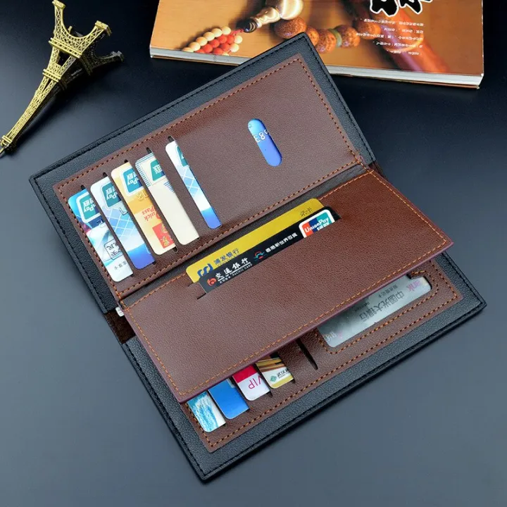 Men's%20Wallet%20Men's%20PU%20Soft%20Leather%20Wallet%20Men's%20Long%20Fashionable%20Splice%20Color%20Contrast%20Multi%20slot%20Card%20Bag%20Ultra%20thin%20Money%20Bag%20-%20Image%206