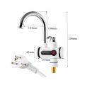 Instant Digital Electric Hot Water Tap for any Basin Mount/wall Mount with led Display Color Family-White. 