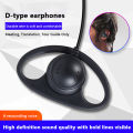 Single Sided D-shaped Ear Loop Simultaneous Interpretation 3.5MM Listen Only Earphone For Radio Tour Guide System Creek.