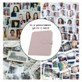 3 Inch 256 Pockets PU Leather Photo Album PU Leather Photo Album Picture Case Storage Collection Book for Camera. 