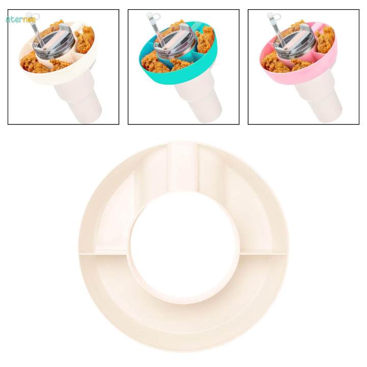 Snack Bowl for 40 Tumbler and Cups Leakproof Tumbler Snack Tray