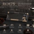 RK ROYAL KLUDGE M75 Gasket Mechanical Keyboard 2.4G Wireless/Bluetooth/USB 75% RGB Hot-Swappable Gaming Keyboard with Display II plug and play with computer or xbox or console.