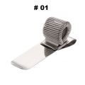 1PC Useful Stationery Portable Spring Pen Holder Notebook Elastic Loop Metal Pen Clips. 