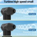 Car Mini Snow Blowing Fan Turbo Violent Fan 2 IN 1 130000RPM Electric Air Duster Wireless Electric Blower with 3 Gear Adjustable Compressed Air Duster Cleaner. 