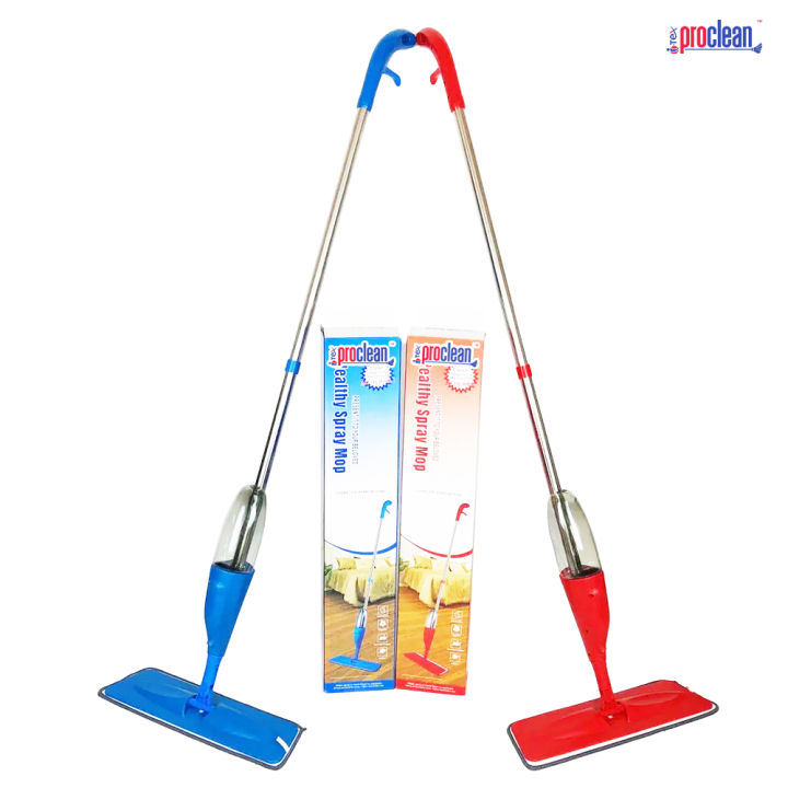 Proclean Spray Mop for Floor Cleaning Wet & Dry Mop , 360 Degree Microfiber Dust Floor Mop with a Refillable Bottle Include 2 Microfiber Reusable Pads _SM-1770