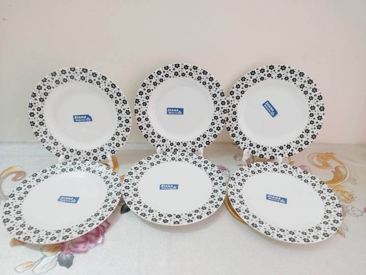 Sada%20Kalo%20Melamine%20Half%20Plate%206%20Pcs%20Set%20(8%20Inch).%20Flat%20Breakfast%20Half%20Plate,%20Dinner%20Deep%20Plate,%20Everyday%20Use%20Rice%20Dinner%20Plate.Dishwasher%20Save.Microwave%20oven%20save.%20-%20Image%204