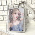 【Best value for money】 Photocard Holder Kpop Idol Card Holder Transparent Photo Sleeves Portable ID Bus Card Protector Pendant Keychain Qoddess. 